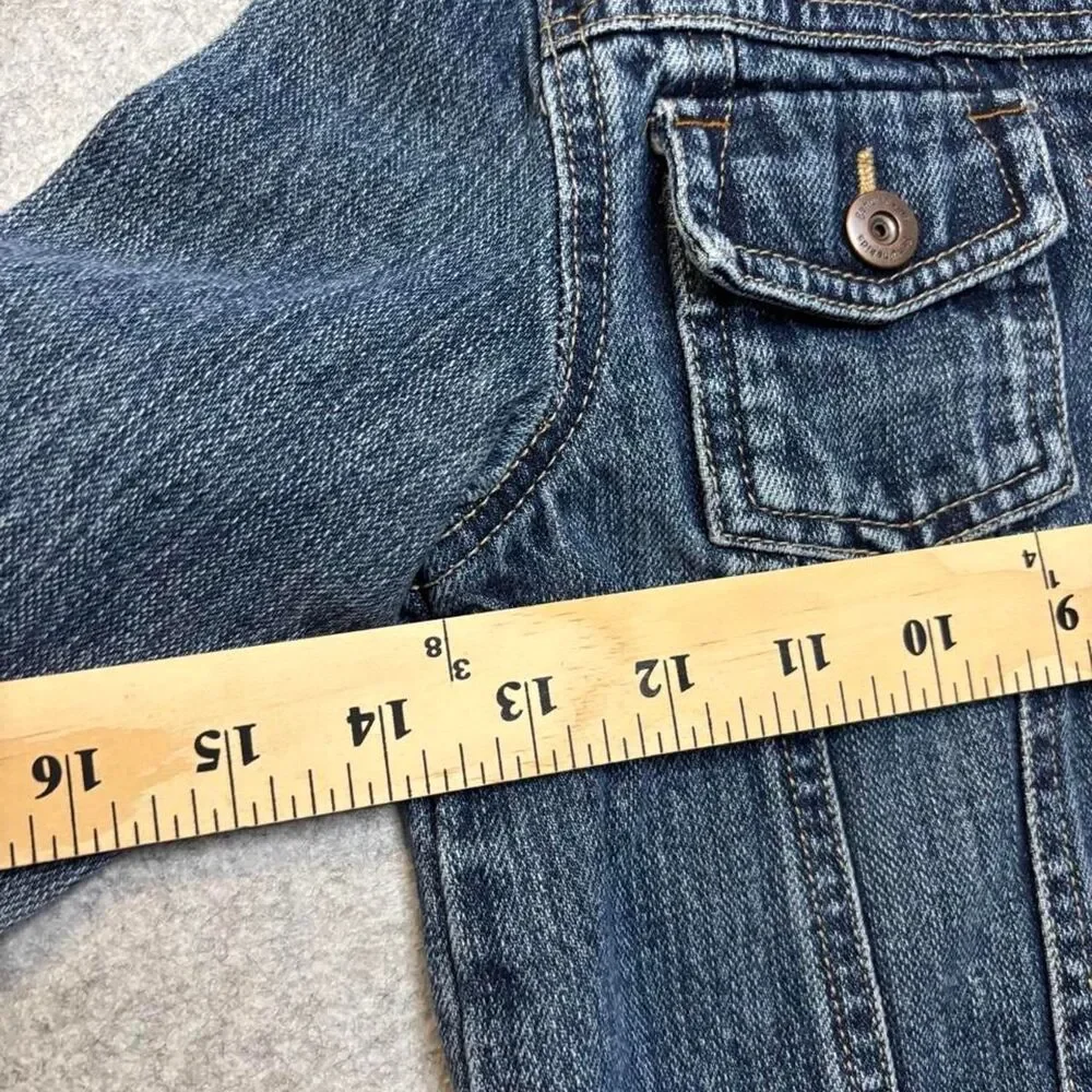 Oshkosh Genuine Kids 3T Denim Jacket Kids Blue Jean Jacket Button Front